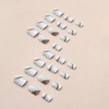 24 Pcs Press on Nails Short Square Fake Nails Square