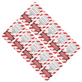 Greensen Lockout -Tag -Gefahr für Industrielle Sicherheit Betreiben Nicht PVC Vorder/Rückbezeichnung 10pcs für Elektrische Stromgröße: Standard