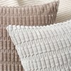 MADIZZ Pack of 2 Boho Striped Corduroy Throw Pillow Covers