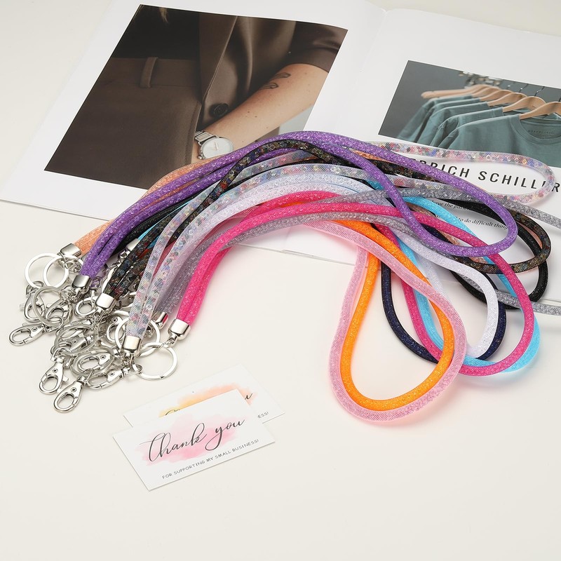 PATIKIL Rhinestone Lanyard for Keys Bling Lanyard for ID Badge
