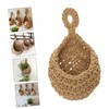 CIYODO Wall-mounted Hanging Basket for Fruits Vegetables Woven Rope Storage