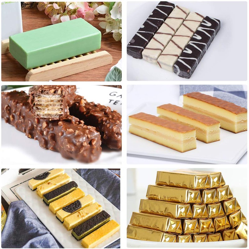 Palksky (2 Pcs 8 Cavity Large Rectangle Granola Bar Silicone