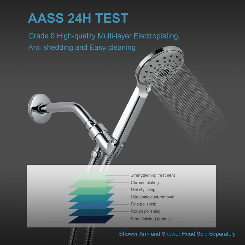 OFFO Shower Head Holder All Metal for Handheld Shower Head,