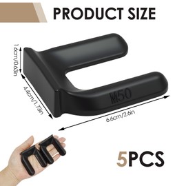 5 Pcs Furniture Wheel Stoppers for Rolling Furniture, Anti-Slip Rubber Wheel Stopper Set, Fits 5cm Dia Casters, Protects Hardwood Floors, Ideal Bed Wheel Stopper for Chairs, Carts & Small Appliances