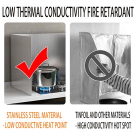 Splatter Guard Protector Shield Stove for Frying Non-Stick Stainless Steel Backsplash Anti Foldable Frying,Oil Splash Insulation Cooking Wall Easy to Clean 2 Pan (11.8 * 11.8 * 11.8)