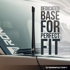 Ronin Factory SHORT ANTENNA for CHEVY SILVERADO GMC SIERRA TRUCKS 8 INCH FLEXIBLE - ANTI THEFT