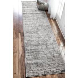 nuLOOM Sherill Abstract Transitional Runner Rug, 2' 6" x 14', Grey