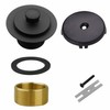 Matte Black Tub Drain and Overflow Kit with Single Hole