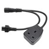 IEC320 C14 Male to C5 and Female Power Cord C14