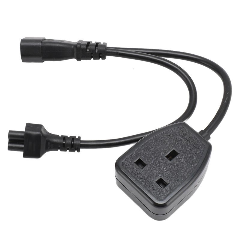 IEC320 C14 Male to C5 and Female Power Cord C14