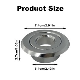 1Pcs Fire Sprinkler Cover Adjustable Escutcheon Ring Semi-Recessed Decorative Plate Sprinkler Head Protector for Commercial Use(DN20)