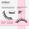 viiviiRose'e Faux Eyelashes, Black Superfine Cotton Band, Soft Fox Eye