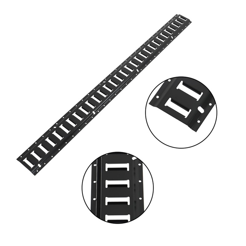 Silscvtt 4 PCS Powder Coated Black E Track Tie Down