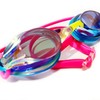 Swimz ATOM low profile Mirrored Racing/Training goggles - Blue/Pink