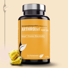 Dr. Fleckenstein Arthrobel Super Plus, Chondroitin & Glucosamine Capsules Plus L-Cystine (Cysteine), Dietary Supplement with Vitamins C and D3, Zinc and Biotin.