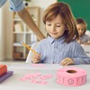 L LIKED 500 Raffle Tickets, Smile, Pink (6 Color Selection),