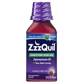 Zzzquil Calming Sleeping Vanilla Cherry 12 Fluid Ounce (OLD)