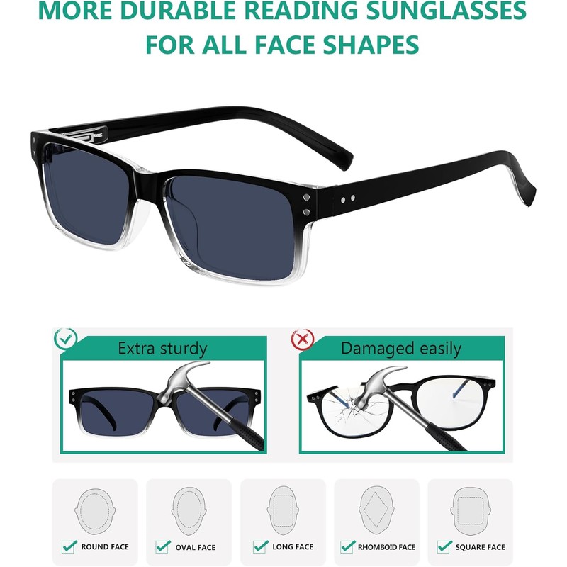 Eyekepper Paquete De 5 Gafas De Lectura Para Hombre Gafas