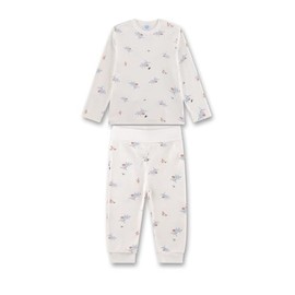 Sanetta Boys Pyjamas Off-White | Sustainable and Comfortable Organic Cotton Pyjamas for Boys. Baby Pyjamas, beige