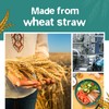 Teivio 32-Piece Kitchen Plastic Wheat Straw Dinnerware Set, Service for