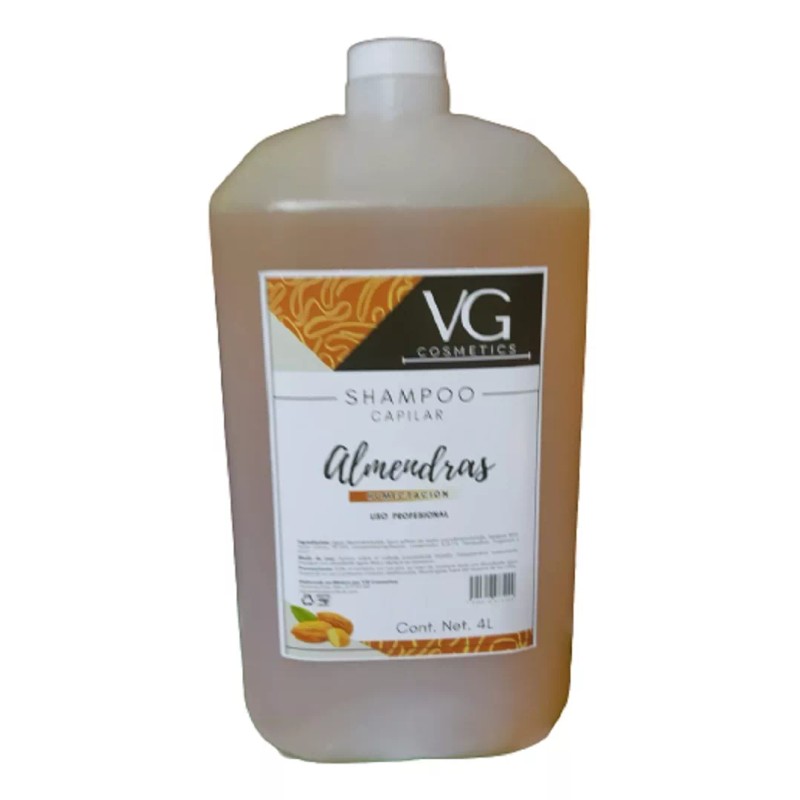 VG COSMETIS Shampoo De Almendras Uso Esteticas,salones Belleza 4l