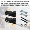 Clips with Miter Saw Mounting Brackets fits Release Lever Kit