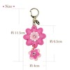 Happy Swing Flower Key Chain KH Women's, blue (light)