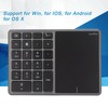 Wireless Numeric Keypad Touchpad Design 22 Keys 2.4G Dual Mode