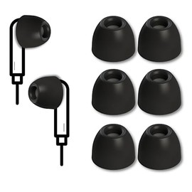 Comply TRZ-500 Series Round 2.0 Foam Replacement Earphone Tips, Small/Medium/Large (3 Pairs)