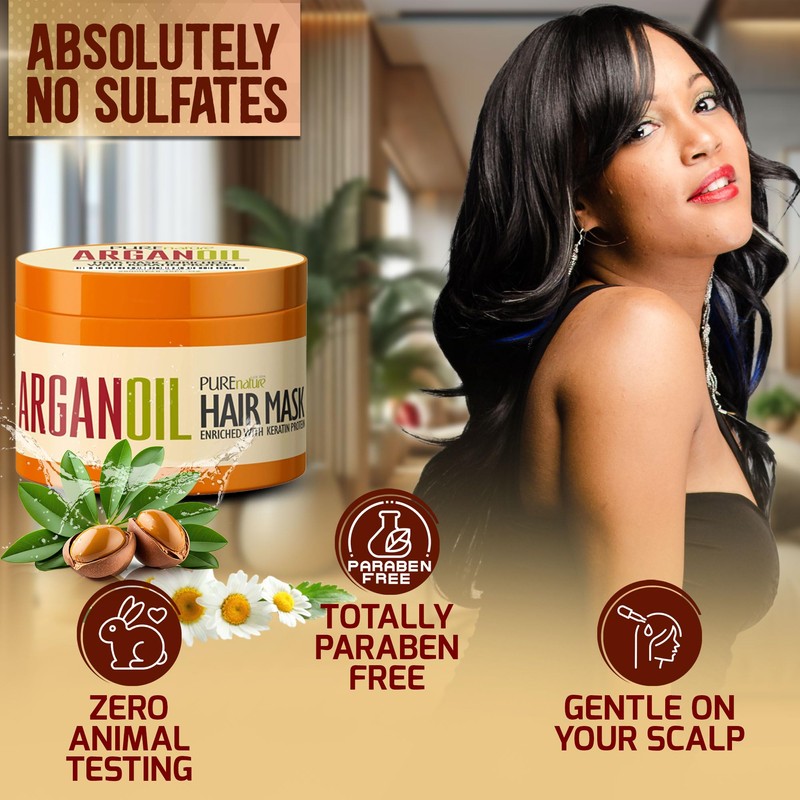 Moroccan Argan Oil Intense Hair Mask - Hydrating Technology for