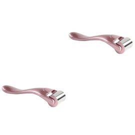 Ipetboom 2pcs Facial Massage Rolling Stick Roller Rose Gold Stainless Steel Skin Care Tool for Relaxation and Aging for Women and Girls Soothes Puffiness and Redness
