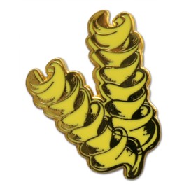 Novel Merk Fusilli, Bowtie, Rigatoni & Other – Italian Pasta Lapel Pin, Hat Pin & Tie Tack Set - with Clutch Back (3- Fusilli Pasta), Medium