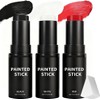 Face Paint Sticks 3 Pack Red White & Black –