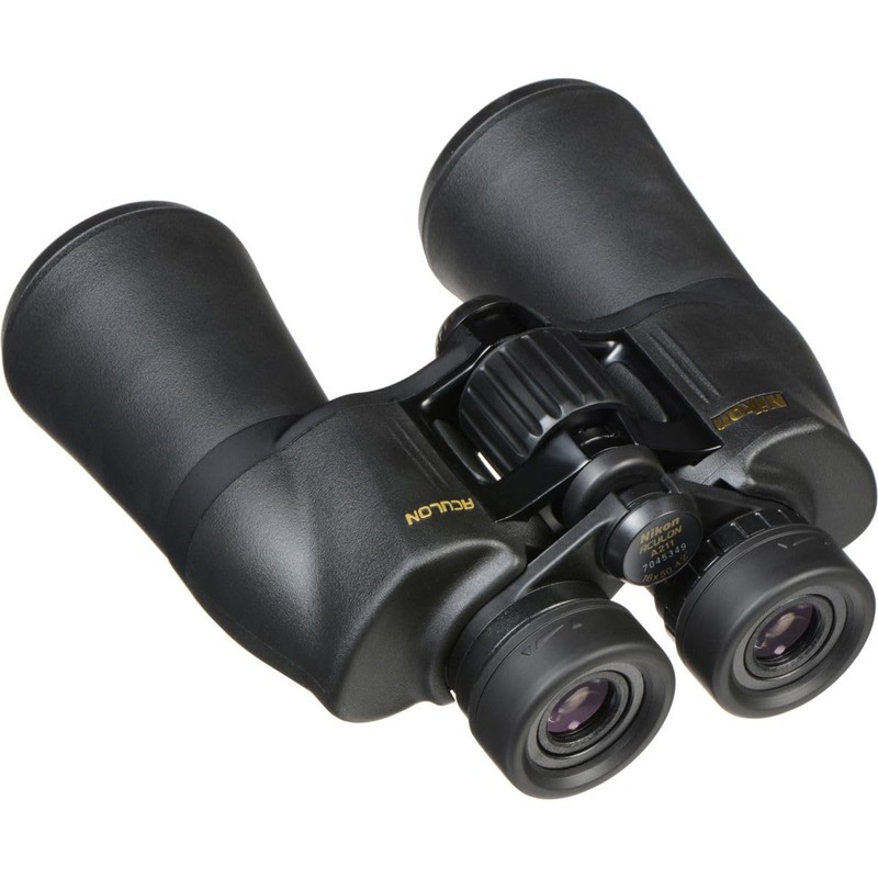 Nikon 16x50 Aculon A211 Waterproof Porro Prism Binocular, Black, Bundle