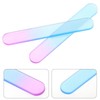 Healvian 2pcs Glass Nail Files for Natural Nails Gentle Buffing