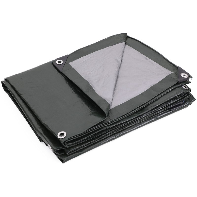Kotap 15 x 30 Ft. Heavy-Duty Protection/Coverage Tarp, 8-mil, Reversible,