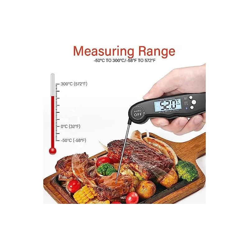 L&T Termómetro De Cocina Digital Para Alimentos Contra Agua
