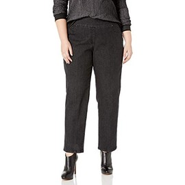Ruby Rd. womens Plus-size Pull-on Extra Strech Denim Jeans, Black, 20 US