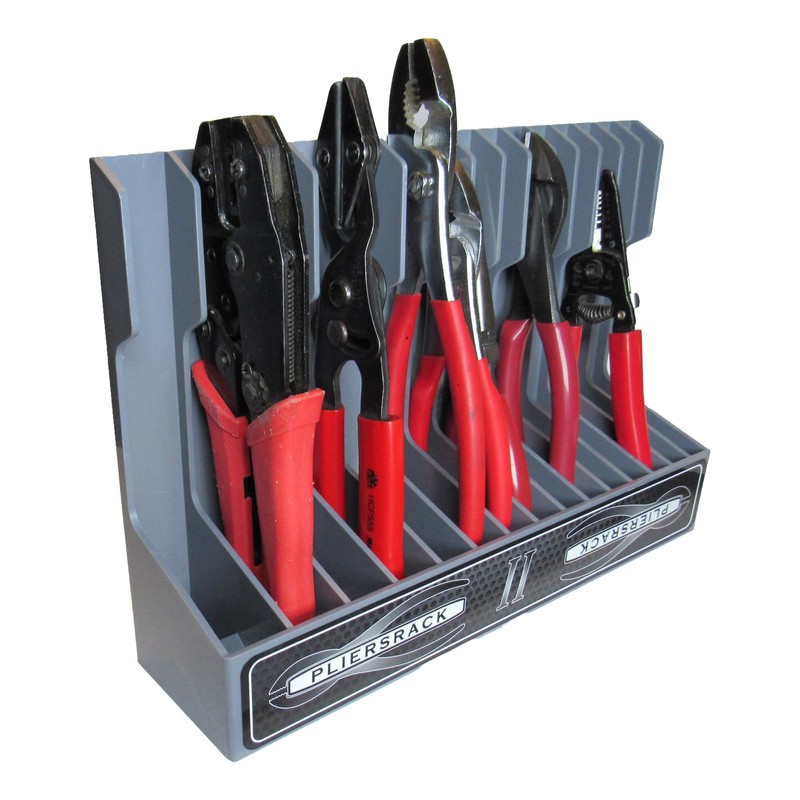 Plyworx Pliersrack PLR15 Plier Organizer - Sturdy Plastic 15 Pliers