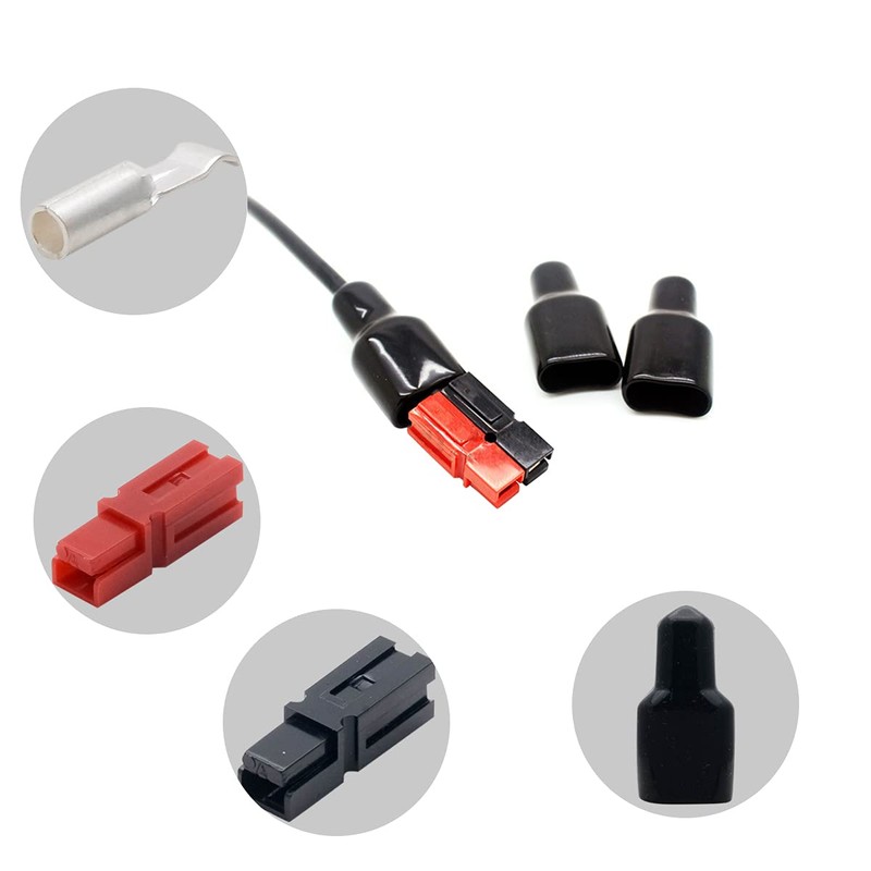 Riloer Sockets for electrical connections, 10 x Anderson 45 AMP