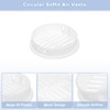 sourcing map 12Pcs 50mm/1.97" Circular Soffit Air Vents, Plastic Soffit