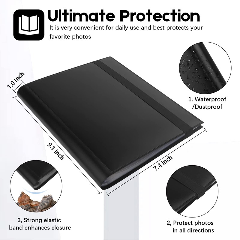 5.5x8.5 Small Binder with Sleeves, 5.5x8.5 Presentation Book, 34-Pocket Displays