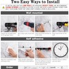 Black 5 Racks and 4 Hooks Mop and Broom Holder