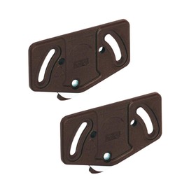 Gedotec Slide Line 55 Sliding Door Trolley Cabinet Track for Sliding Door System Wheels for Lower Rail 15 kg Plastic Brown Pack of 2 Drive for Furniture Sliding Doors