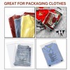DVIVA100 bags size 8x10 Clear plastic self-seal clothing resealable polypropylene