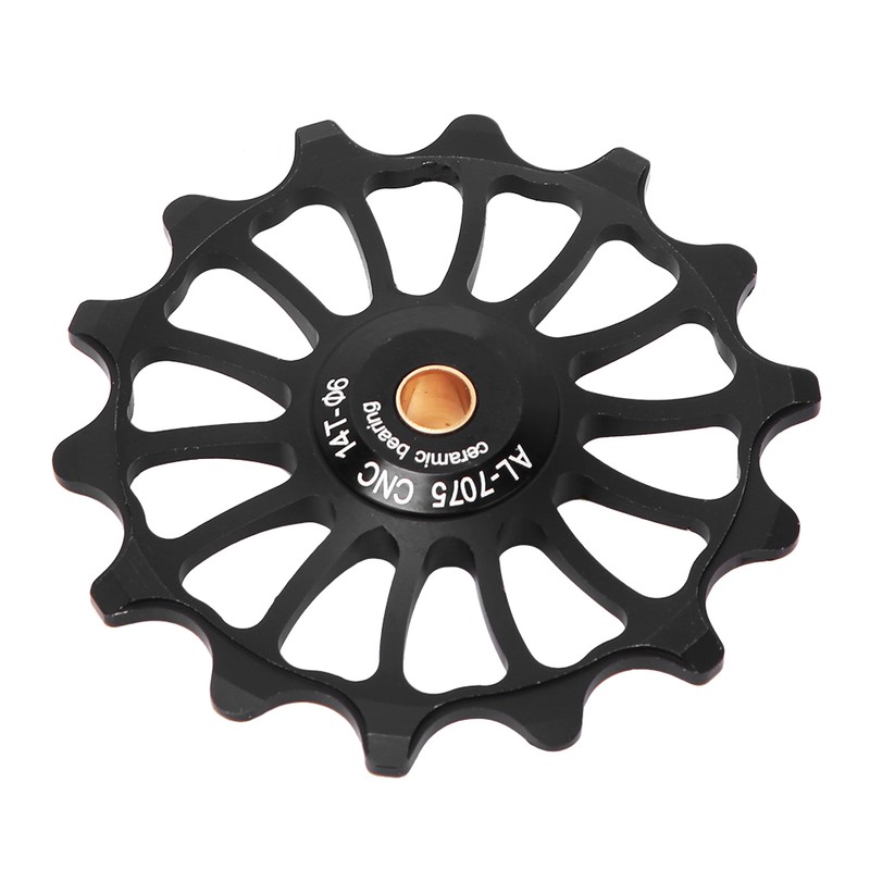 lebycle Rear Derailleur Pulley Positive&amp;Negative Teeth Ceramic Bearing Guide Pulley