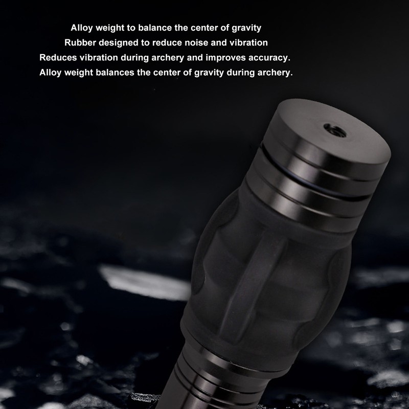Bow Stabilizer 3K Carbon Fiber Reduce Vibration with Weights and