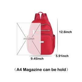 YANAIER Small Backpack Purse for Women Girls Waterproof Lightweight Travel Daypack Casual Mini Rucksack Golden