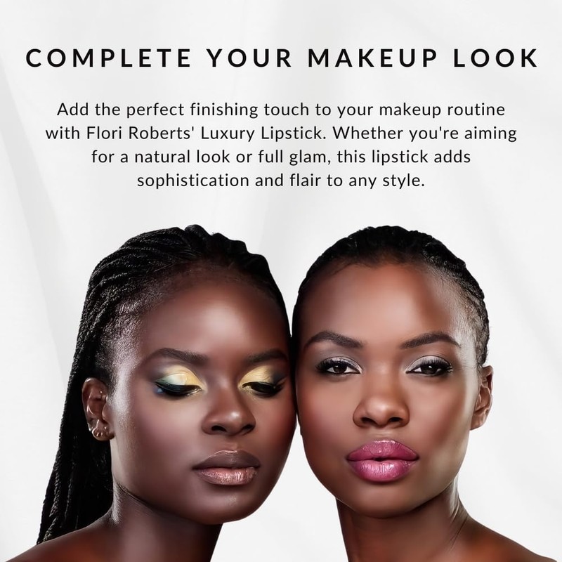 Flori Roberts Luxury Lipstick, Vibrant Lip Makeup for Women of
