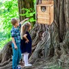 TAGEPUJIE Owl House, Large Wooden Owl Nesting Box for Outside
